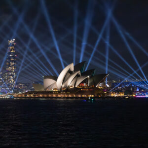 Opera House at night